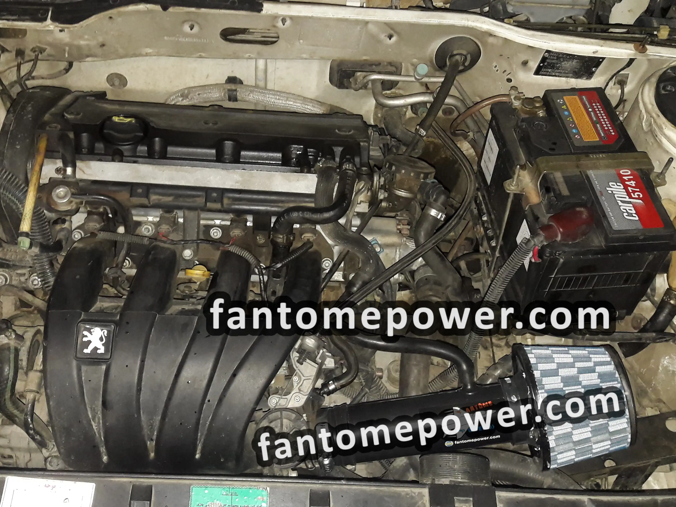 Peugeot 406 1.8 with cold air intake kit on xu7jp4 lfy